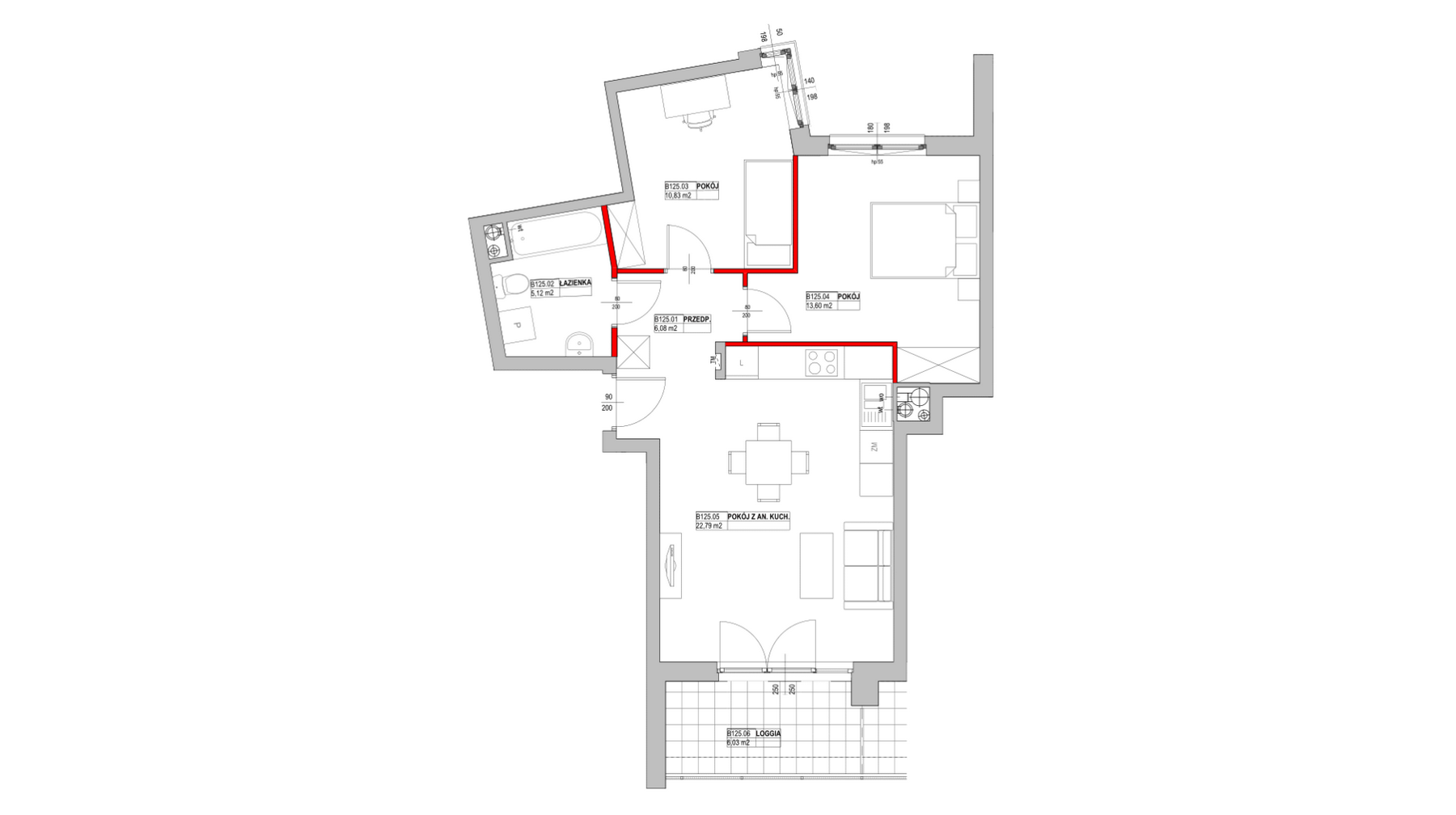 apartment no B125